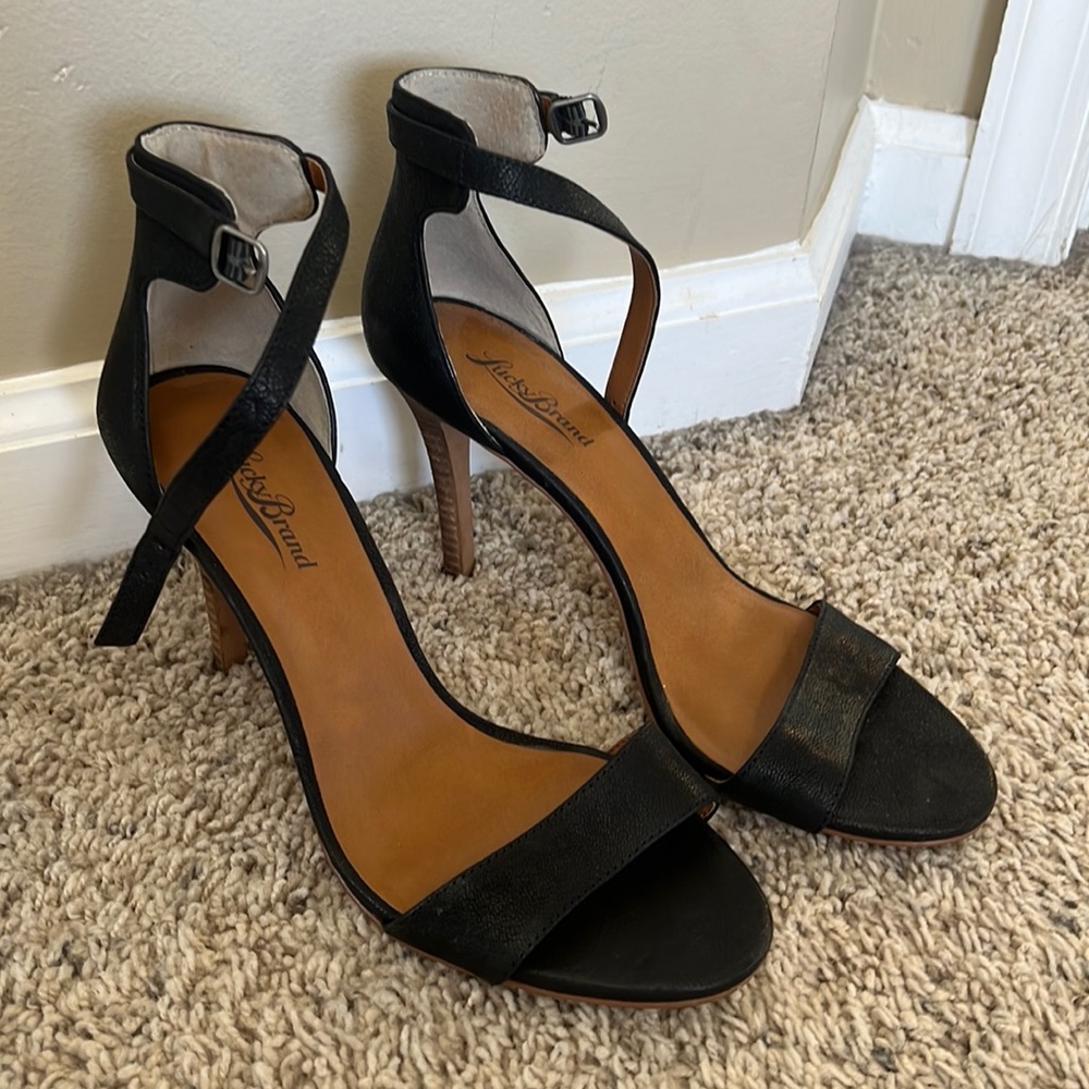 Lucky Brand -Black High Heel Dress Shoes